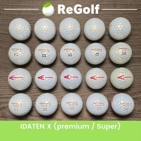 【中古】 ロストボール イダテン X. プレミアム スーパー パール 年式混合 20球 ACランク ゴルフボール リゴルフ