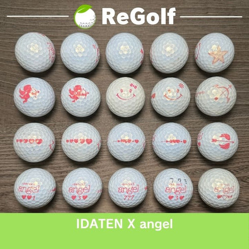 【中古】 ロストボール イダテン X エンジェル パール 年式混合 20球 ACランク ゴルフボール リゴルフ