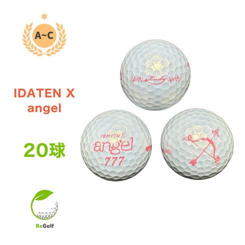 【中古】 ロストボール イダテン X エンジェル パール 年式混合 20球 ACランク ゴルフボール リゴルフ