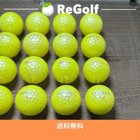 【中古】 ロストボール イダテン X イエロー 年式混合 20球 ACランク ゴルフボール リゴルフ