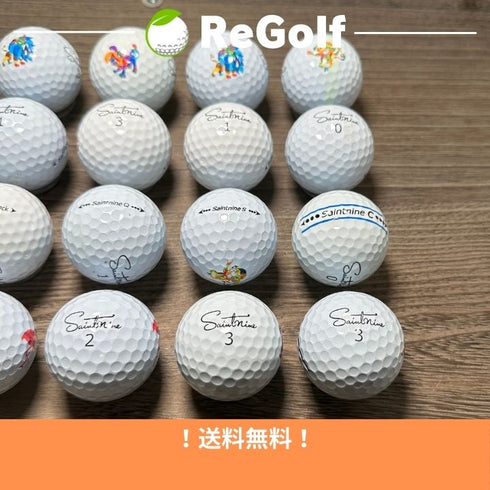 【中古】 ロストボール セイントナイン ホワイト 銘柄混合 20球 ACランク ゴルフボール リゴルフ