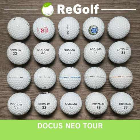 【中古】 ロストボール DOCUS NEO TOUR ホワイト 20球 ACランク ゴルフボール リゴルフ