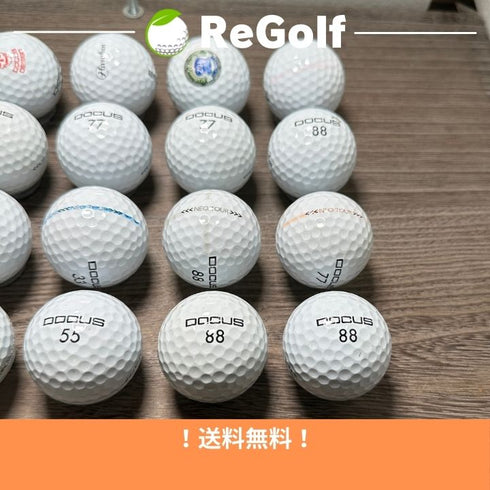 【中古】 ロストボール DOCUS NEO TOUR ホワイト 20球 ACランク ゴルフボール リゴルフ
