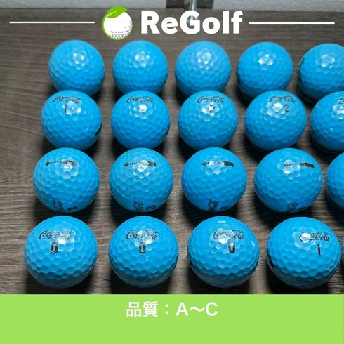 【中古】 ロストボール コカコーラ ゴルフボール ブルー 20球 ACランク ゴルフボール リゴルフ