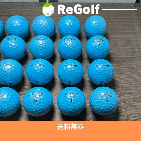 【中古】 ロストボール コカコーラ ゴルフボール ブルー 20球 ACランク ゴルフボール リゴルフ