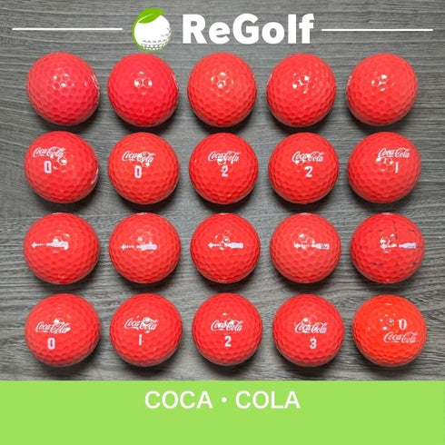 【中古】 ロストボール コカコーラ ゴルフボール レッド 20球 ACランク ゴルフボール リゴルフ