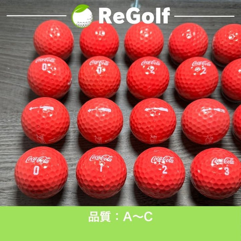 【中古】 ロストボール コカコーラ ゴルフボール レッド 20球 ACランク ゴルフボール リゴルフ