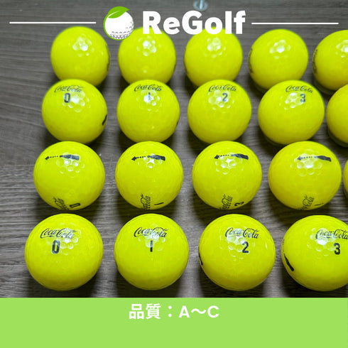 【中古】 ロストボール コカコーラ ゴルフボール イエロー 20球 ACランク ゴルフボール リゴルフ
