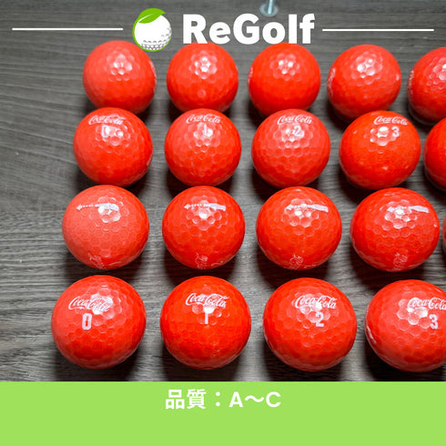 【中古】 ロストボール コカコーラ ゴルフボール レッド 20球 ACランク ゴルフボール リゴルフ