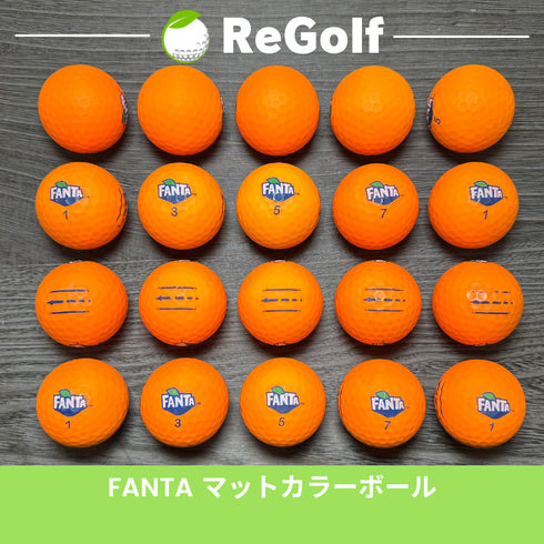 【中古】 ロストボール ファンタ ゴルフボール マットオレンジ 20球 ACランク ゴルフボール リゴルフ