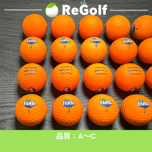 【中古】 ロストボール ファンタ ゴルフボール マットオレンジ 20球 ACランク ゴルフボール リゴルフ