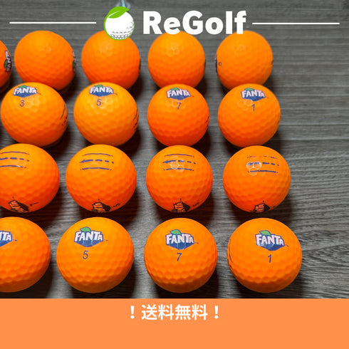 【中古】 ロストボール ファンタ ゴルフボール マットオレンジ 20球 ACランク ゴルフボール リゴルフ