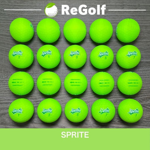 【中古】 ロストボール スプライト ゴルフボール マットグリーン 20球 ACランク ゴルフボール リゴルフ
