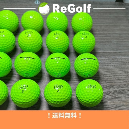 【中古】 ロストボール ヴァイス ゴルフ 銘柄混合 グリーン 20球 ACランク ゴルフボール リゴルフ