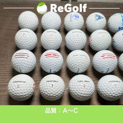 【中古】 ロストボール フォアモスト 銘柄混合 ホワイト 20球 ACランク ゴルフボール リゴルフ