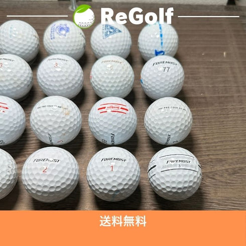 【中古】 ロストボール フォアモスト 銘柄混合 ホワイト 20球 ACランク ゴルフボール リゴルフ