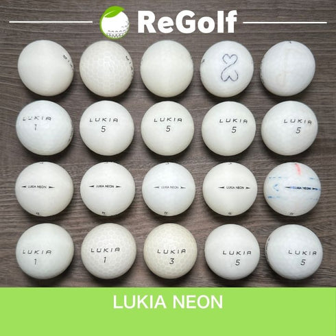 【中古】 ロストボール ルキア ルキアネオン ホワイト 20球 ACランク ゴルフボール リゴルフ