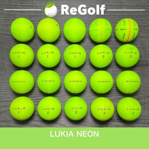 【中古】 ロストボール ルキア ルキアネオン グリーン 20球 ACランク ゴルフボール リゴルフ