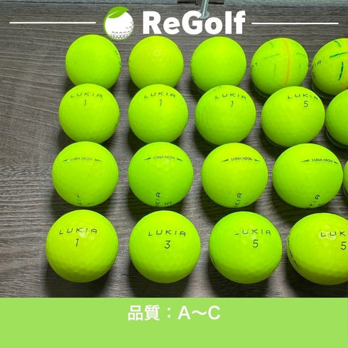 【中古】 ロストボール ルキア ルキアネオン グリーン 20球 ACランク ゴルフボール リゴルフ