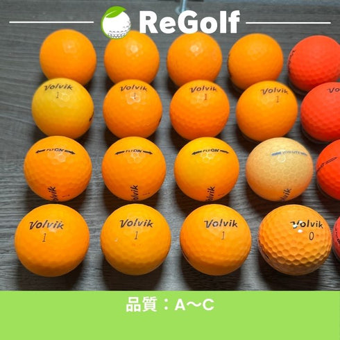【中古】 ロストボール ボルビック ヴォルビック オレンジ 銘柄混合 VIVIDXT FLYON VIMAX 20球 ACランク ゴルフボール リゴルフ
