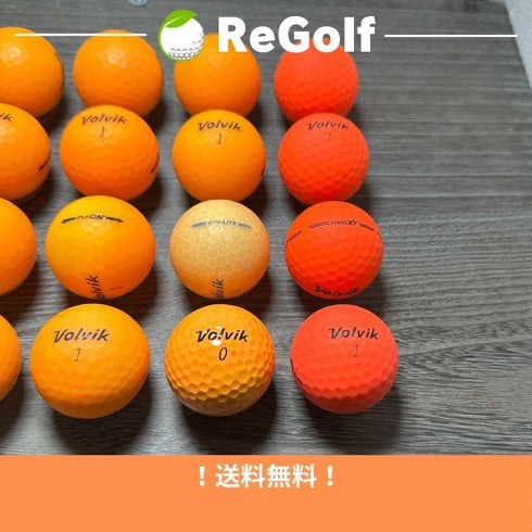 【中古】 ロストボール ボルビック ヴォルビック オレンジ 銘柄混合 VIVIDXT FLYON VIMAX 20球 ACランク ゴルフボール リゴルフ