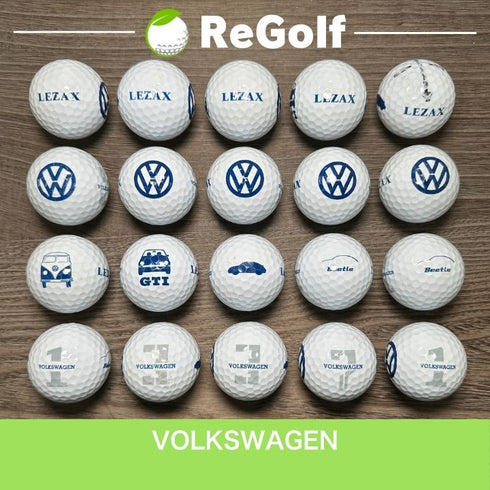 【中古】 ロストボール フォルクスワーゲン ゴルフボール ホワイト 20球 ACランク ゴルフボール リゴルフ