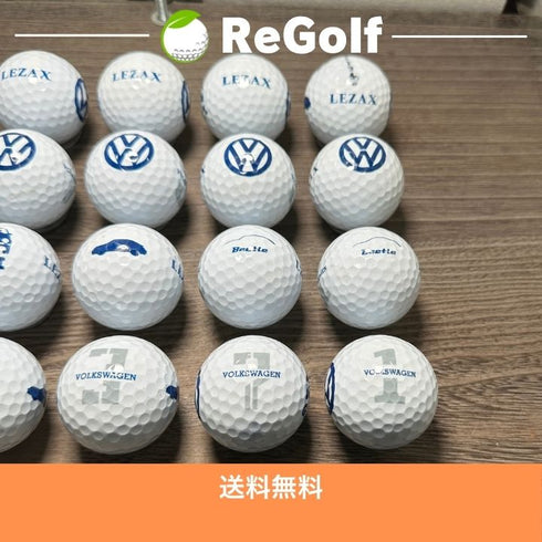 【中古】 ロストボール フォルクスワーゲン ゴルフボール ホワイト 20球 ACランク ゴルフボール リゴルフ