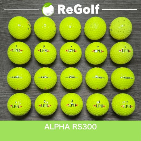 【中古】 ロストボール アルファ RS300 イエロー 20球 ACランク ゴルフボール リゴルフ