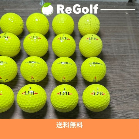 【中古】 ロストボール アルファ RS300 イエロー 20球 ACランク ゴルフボール リゴルフ