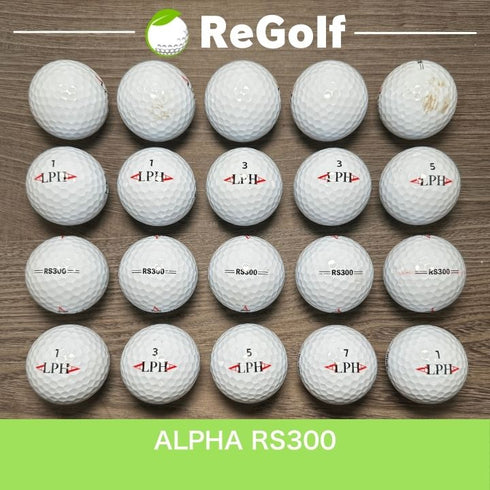 【中古】 ロストボール アルファ RS300 ホワイト 20球 ACランク ゴルフボール リゴルフ
