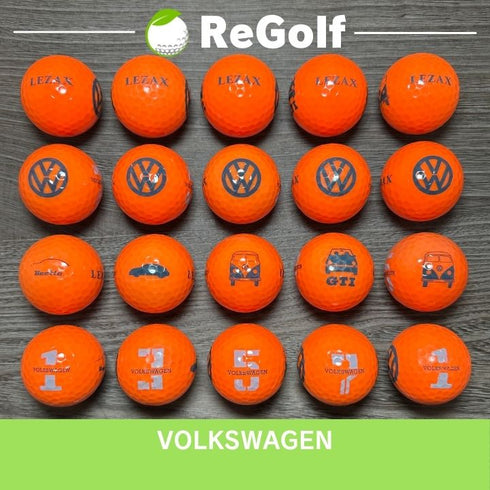 【中古】 ロストボール フォルクスワーゲン ゴルフボール オレンジ カラーボール 20球 ACランク ゴルフボール リゴルフ