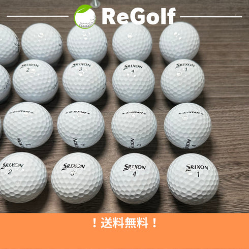 【中古】 ロストボール スリクソン Z-STAR Zスター ホワイト 2021年モデル 20球 Aランク ゴルフボール リゴルフ