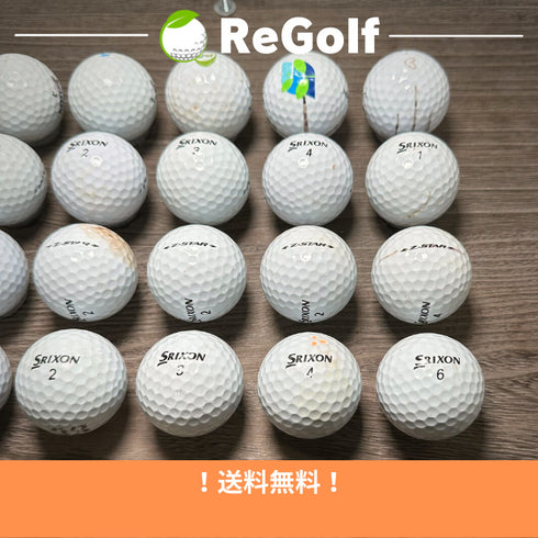 【中古】 ロストボール スリクソン Z-STAR Zスター ホワイト 2021年モデル 20球 ぉ試ランク ゴルフボール リゴルフ