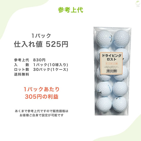 ロストボール 仕入れセット 10球セット (合計300球) そのまま販売できる小分け済み 副業 小売店向け