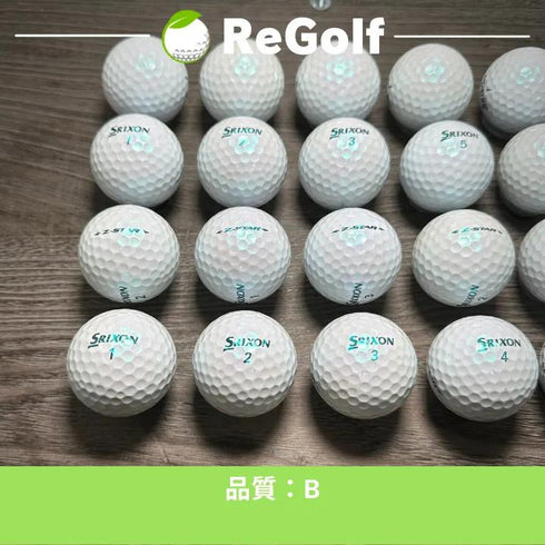 【中古】 ロストボール スリクソン Z-STAR Zスター ロイヤルグリーン 2021年モデル 20球 Bランク ゴルフボール リゴルフ