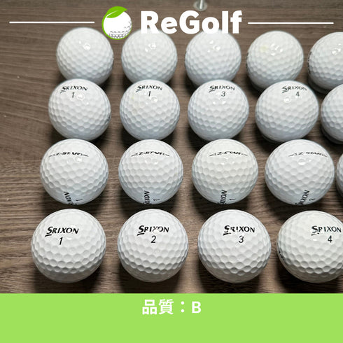 【中古】 ロストボール スリクソン Z-STAR Zスターホワイト 2023年モデル 20球 Bランク ゴルフボール リゴルフ