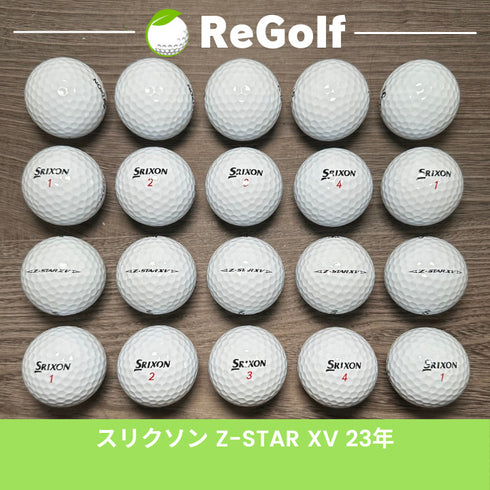 【中古】 ロストボール スリクソン Z-STAR XV ZスターXV ホワイト 2023年モデル 20球 Aランク ゴルフボール リゴルフ