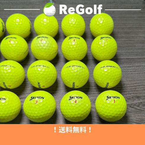 【中古】 ロストボール スリクソン Z-STAR XV ZスターXV イエロー 2023年モデル 20球 Aランク ゴルフボール リゴルフ