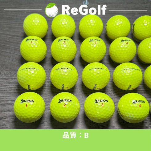 【中古】 ロストボール スリクソン Z-STAR XV ZスターXV イエロー 2023年モデル 20球 Bランク ゴルフボール リゴルフ