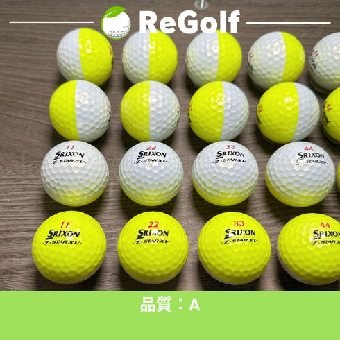 【中古】 ロストボール スリクソン Z-STAR XV ZスターXV ディバイド イエロー 2023年モデル 20球 Aランク ゴルフボール リゴルフ
