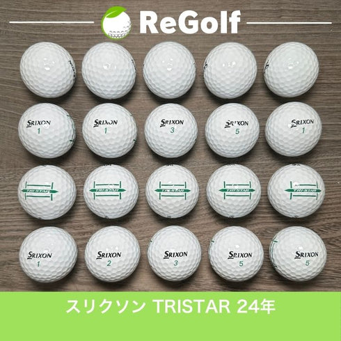 【中古】 ロストボール スリクソントライスター ホワイト 2024年モデル 20球 Aランク ゴルフボール リゴルフ