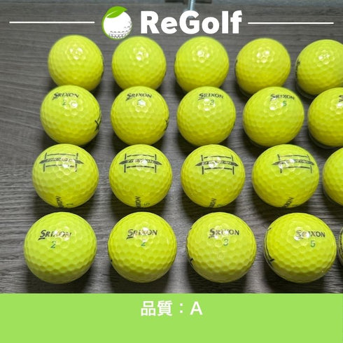 【中古】 ロストボール スリクソントライスター イエロー 2024年モデル 20球 Aランク ゴルフボール リゴルフ