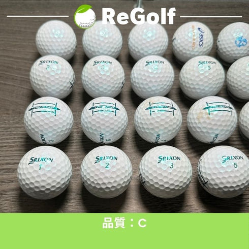 【中古】 ロストボール スリクソントライスター ロイヤルグリーン 2024年モデル 20球 Cランク ゴルフボール リゴルフ