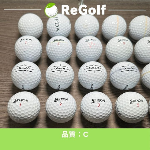 【中古】 ロストボール スリクソン XMAX ホワイト 20球 Cランク ゴルフボール リゴルフ