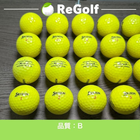 【中古】 ロストボール スリクソン XMAX イエロー 20球 Bランク ゴルフボール リゴルフ