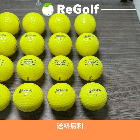 【中古】 ロストボール スリクソン XMAX イエロー 20球 Bランク ゴルフボール リゴルフ