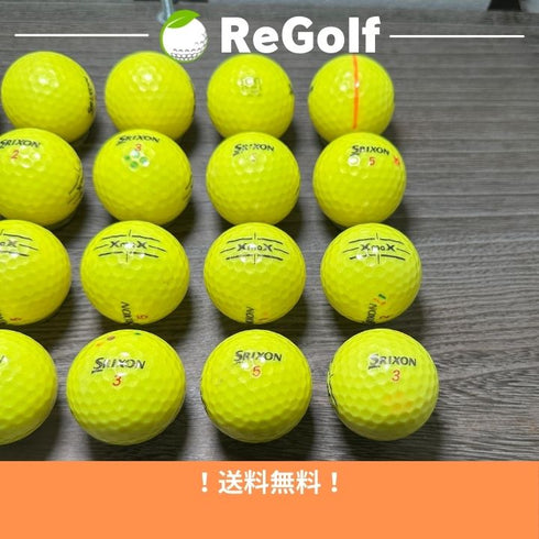 【中古】 ロストボール スリクソン XMAX イエロー 20球 Cランク ゴルフボール リゴルフ