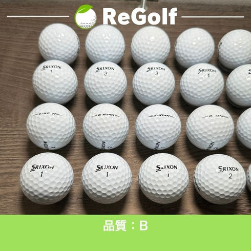 【中古】 ロストボール スリクソン Z-STAR Zスター ホワイト 2025年モデル 20球 Bランク ゴルフボール リゴルフ