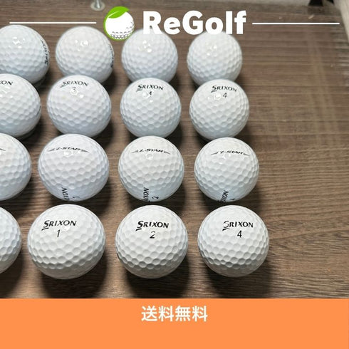 【中古】 ロストボール スリクソン Z-STAR Zスター ホワイト 2025年モデル 20球 Bランク ゴルフボール リゴルフ