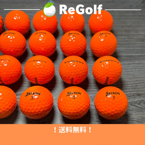 【中古】 ロストボール スリクソン AD333 ADトリプルスリー オレンジ 年式混合 20球 ACランク ゴルフボール リゴルフ